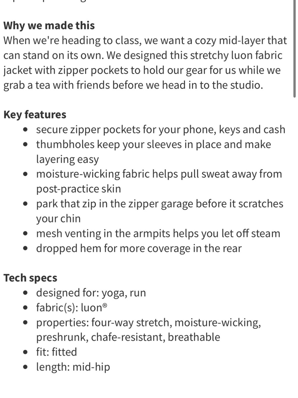 Lululemon Forme Jacket - Picture 11 of 13
